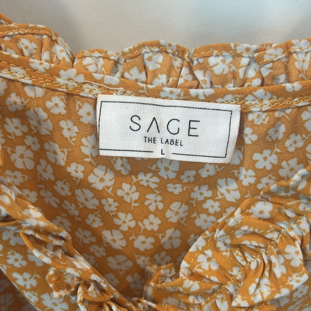 Sage The Label Floral Button-Front Mini Dress - Picture 5 of 7
